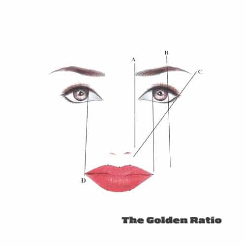 Golden Mean CALIPER Eyebrow Microblading SPMU Permanent Makeup Ratio