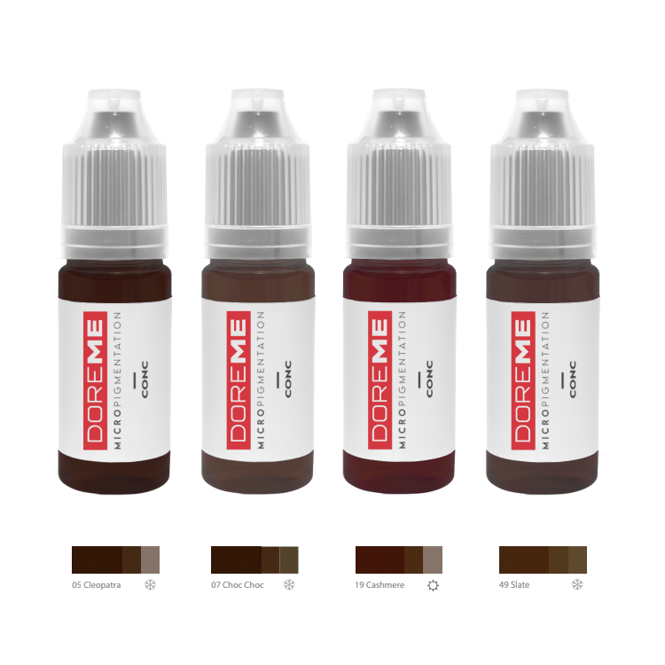 Doreme Pigment Concentrate Dark Brown Set