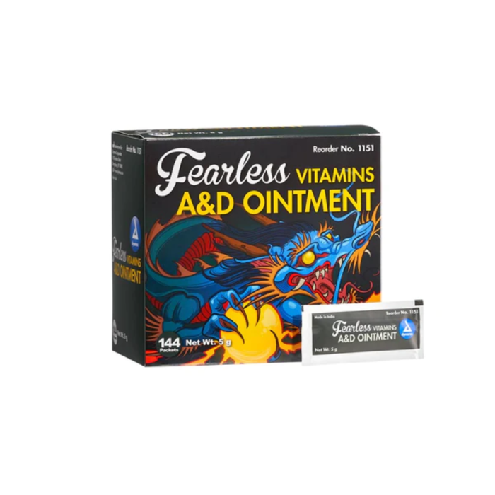A&D Ointment Fearless Vitamin 144 Foil Packs