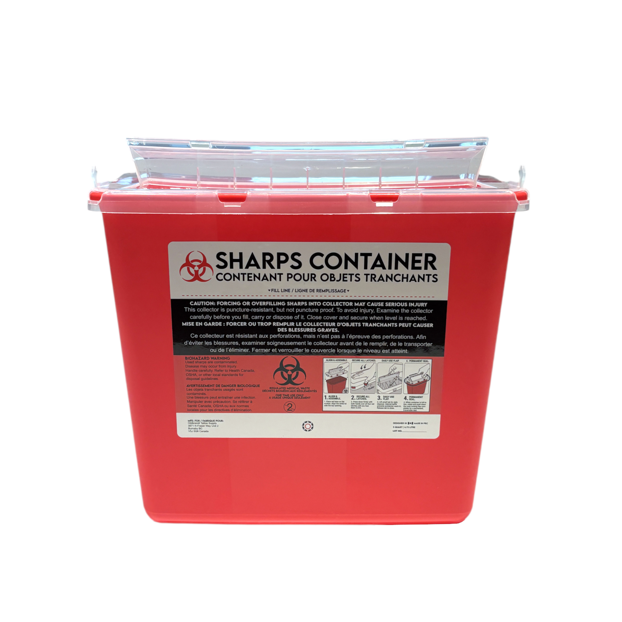 Sharps Container 1, 2, & 5 Quart/Litre - Image 20