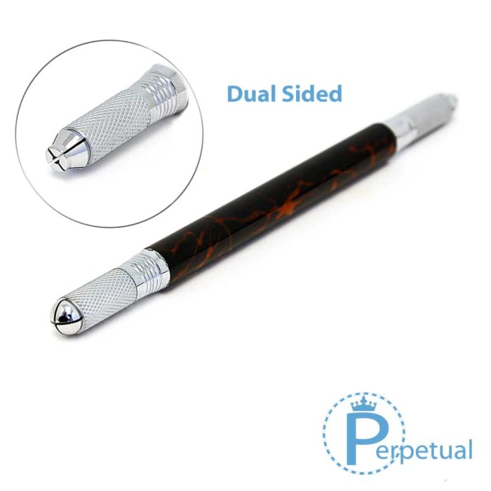 Perpetual permanent makeup microblading pen handle flare dual sided 2
