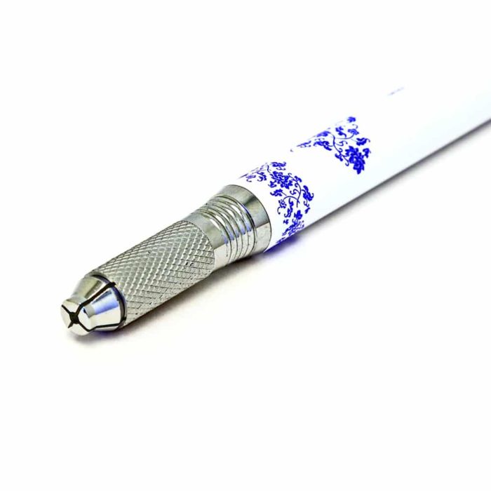 Perpetual permanent makeup microblading pen handle porcelain dual sided 2