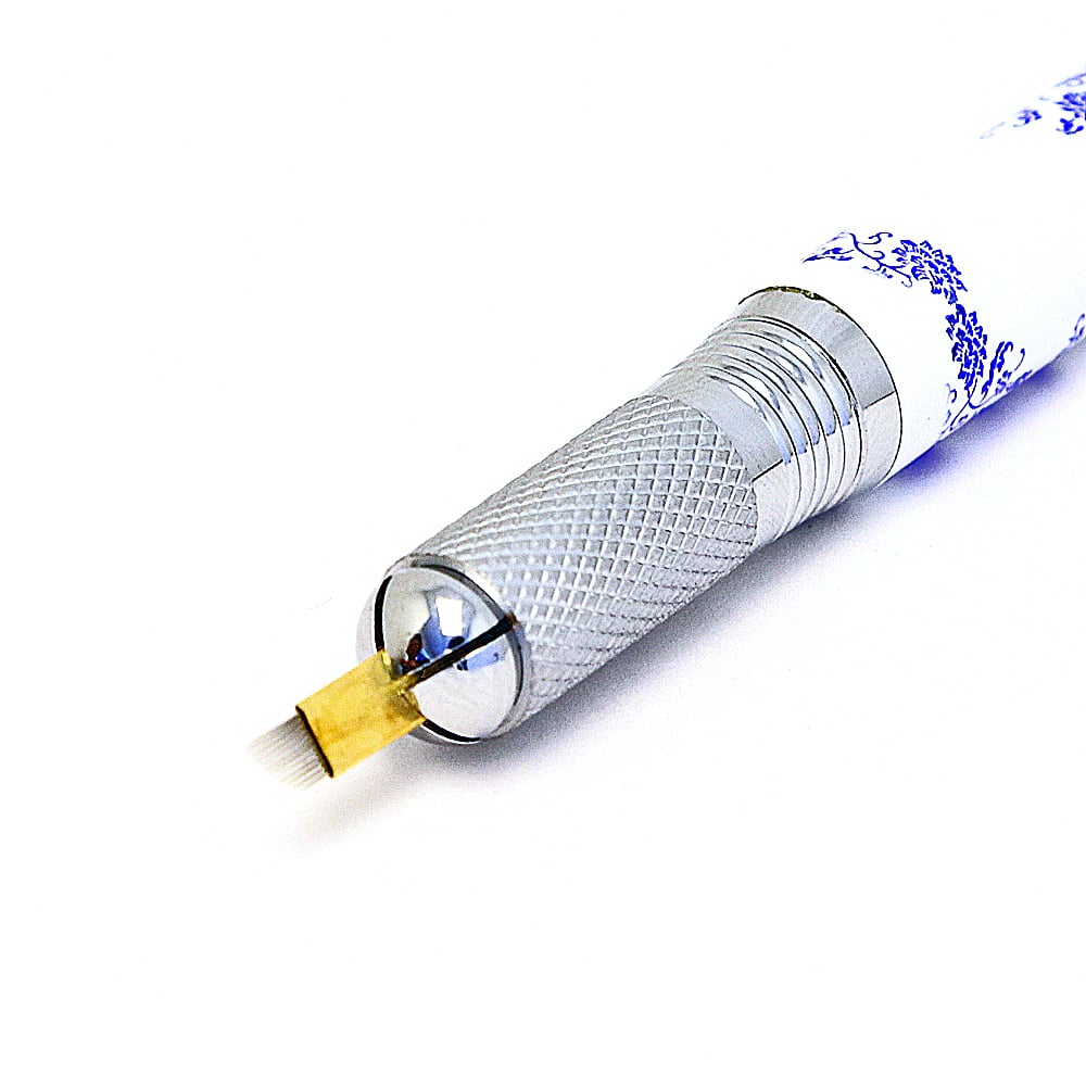 Perpetual permanent makeup microblading pen handle porcelain dual sided 4