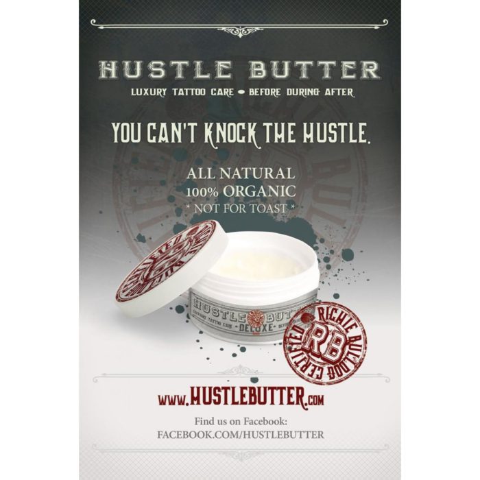 Hustle Butter Deluxe Before & After Tattoo