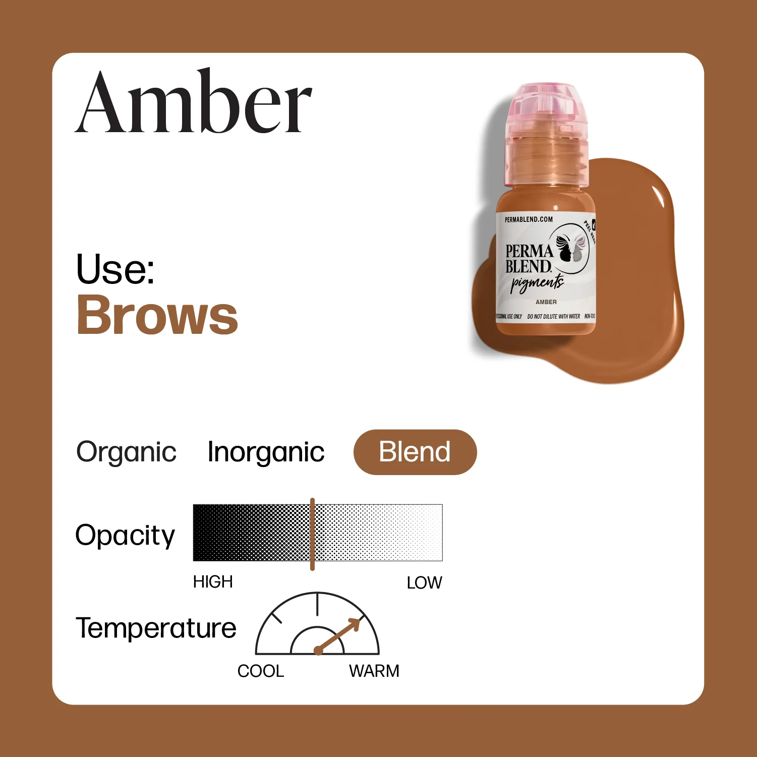 Perma Blend Pigments - Amber 1/2 oz - Image 2