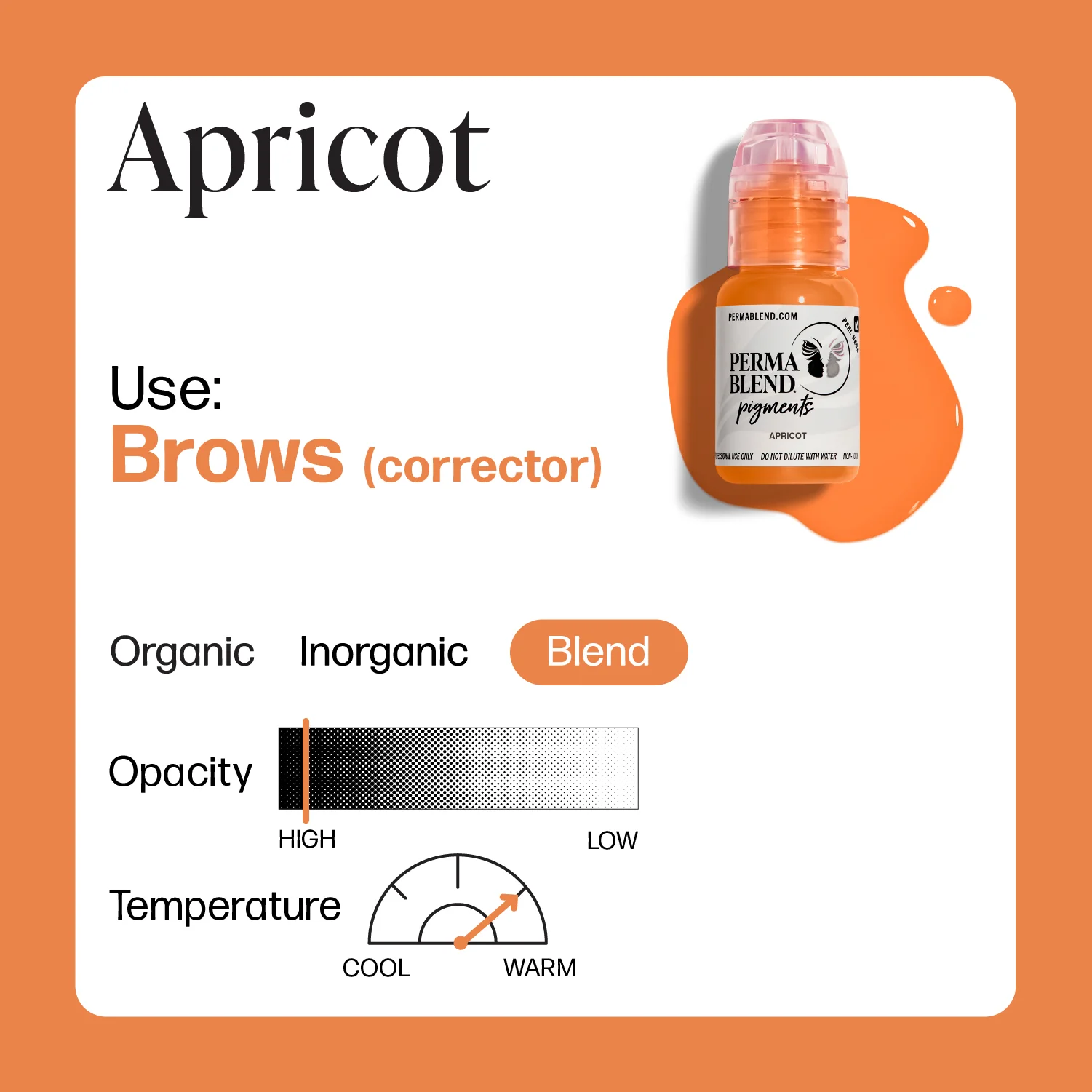 Perma Blend Pigments - Apricot 1/2 oz - Image 2