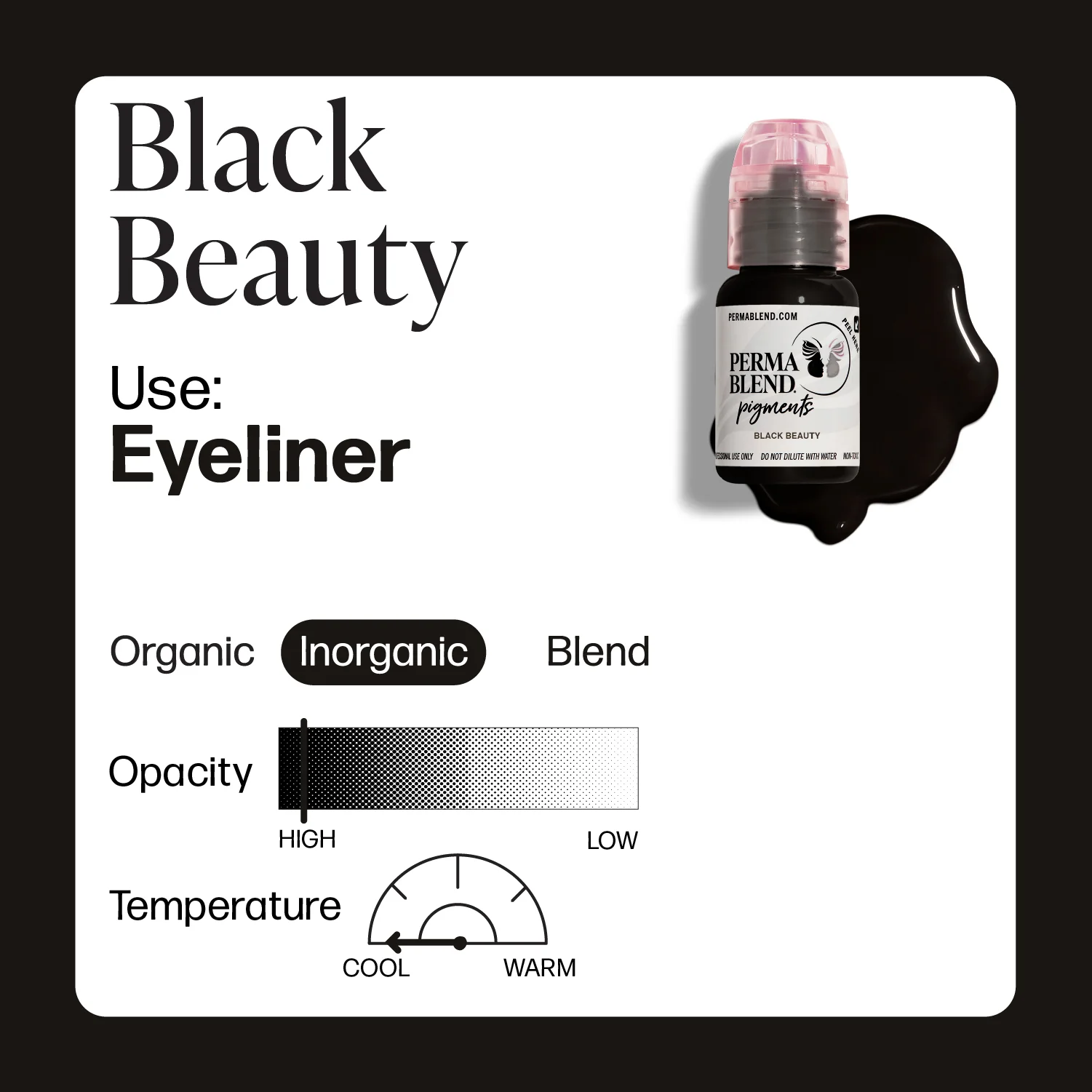 Perma Blend Pigments - Black Beauty 1/2 oz - Image 2