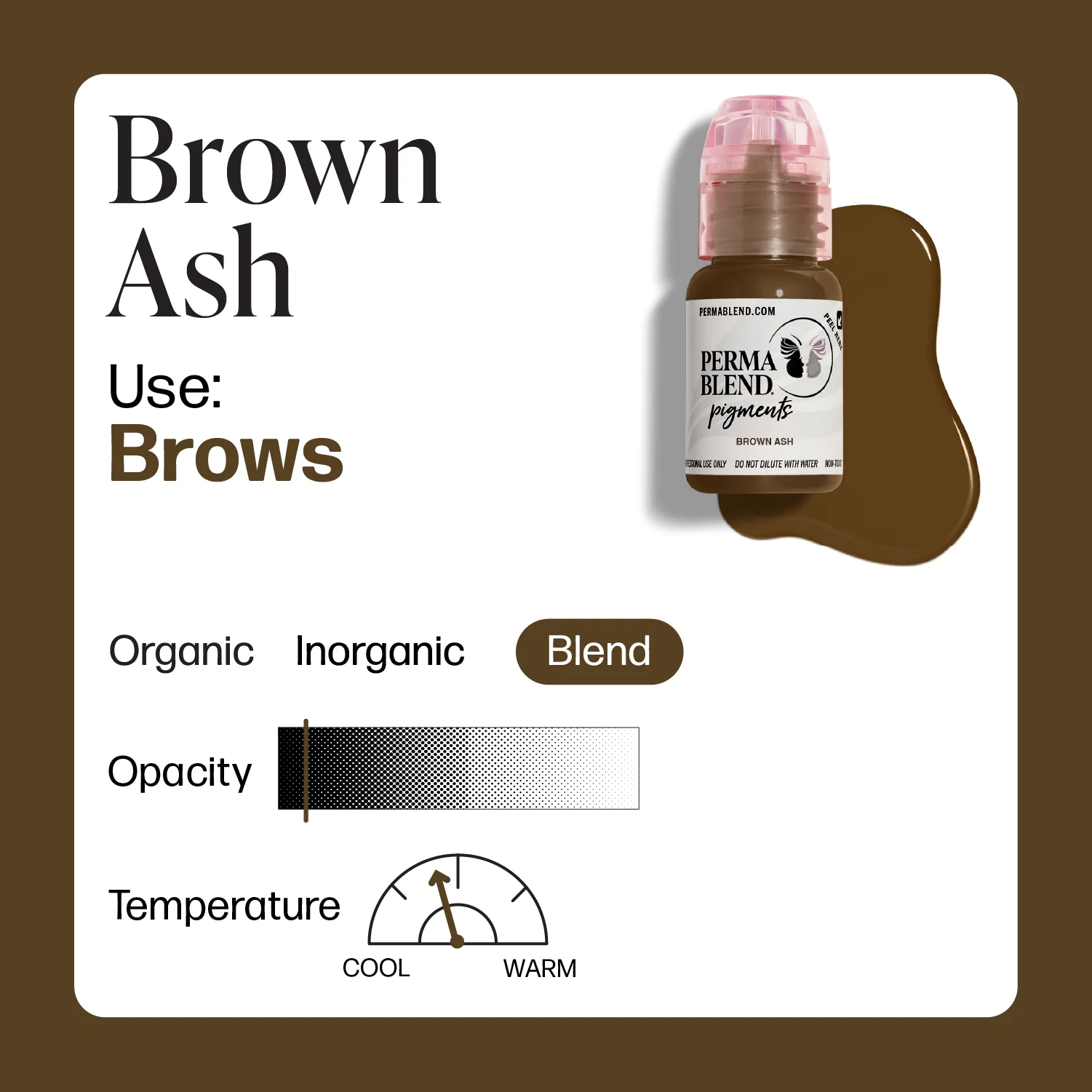 Perma Blend Pigments - Brown Ash 1/2 oz - Image 2