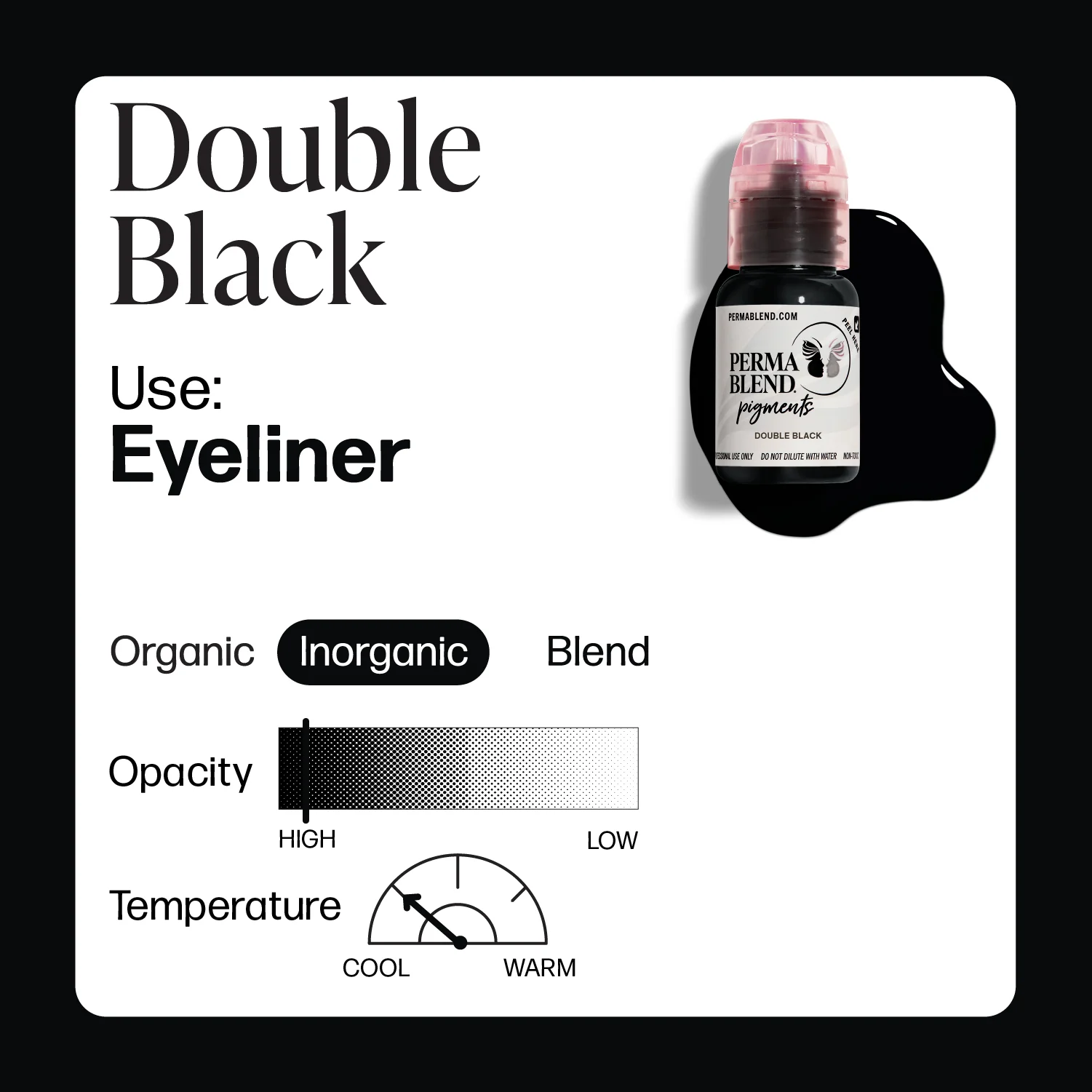 Perma Blend Pigments - Double Black 1/2 oz - Image 2