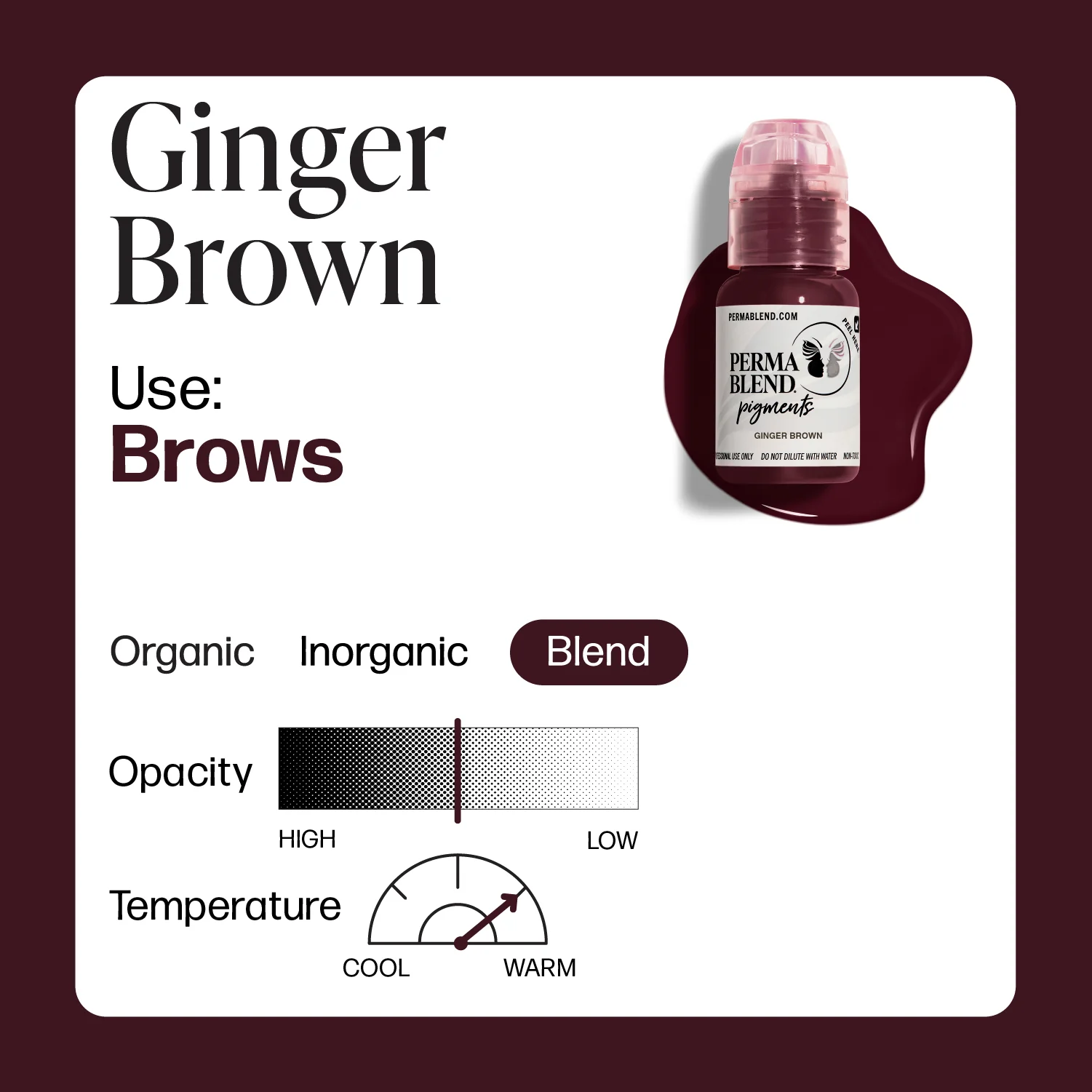 Perma Blend Pigments - Ginger Brown 1/2 oz - Image 2