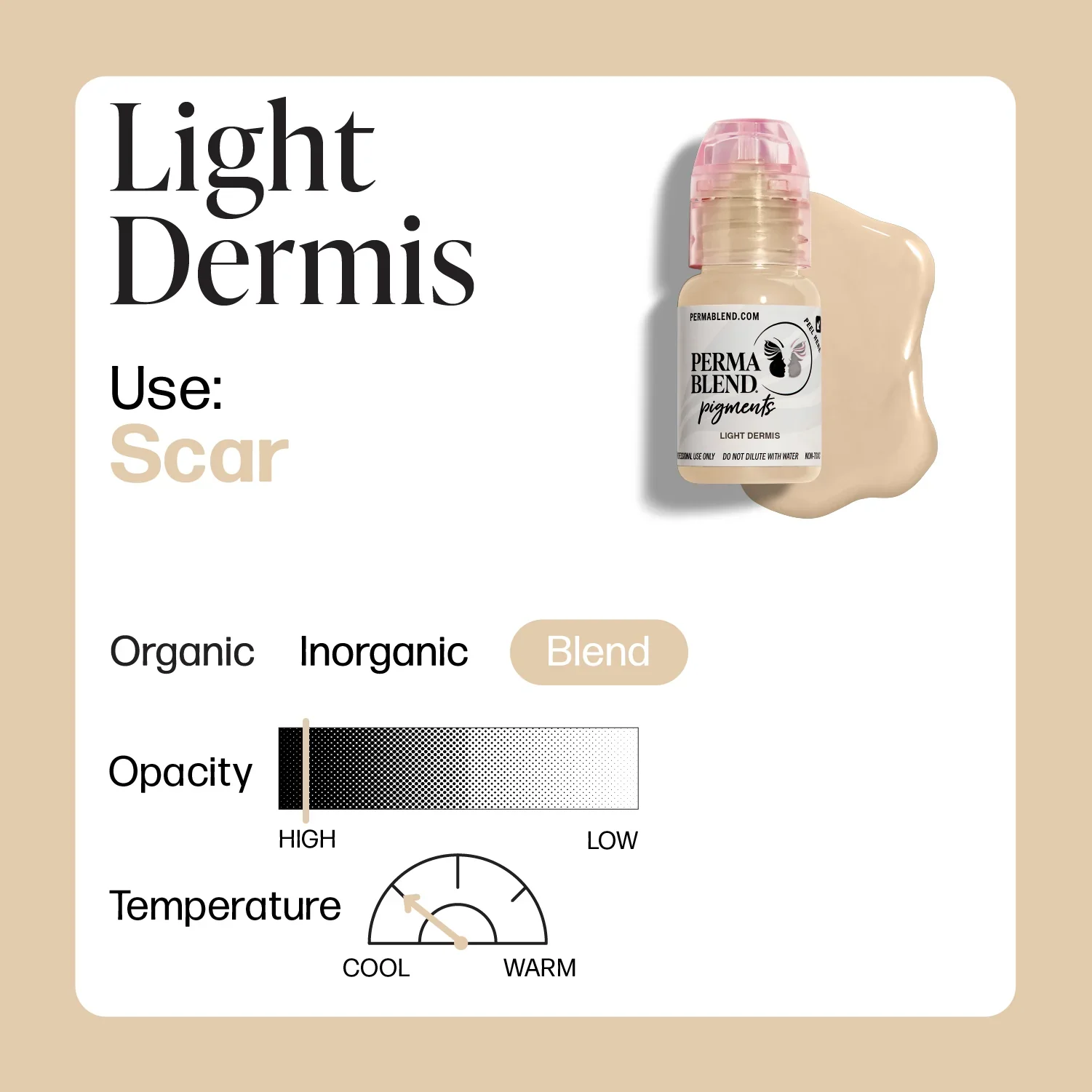 Mandy Sauler x Perma Blend Pigments - Scar Collection: Light Dermis 1/2oz - Image 3