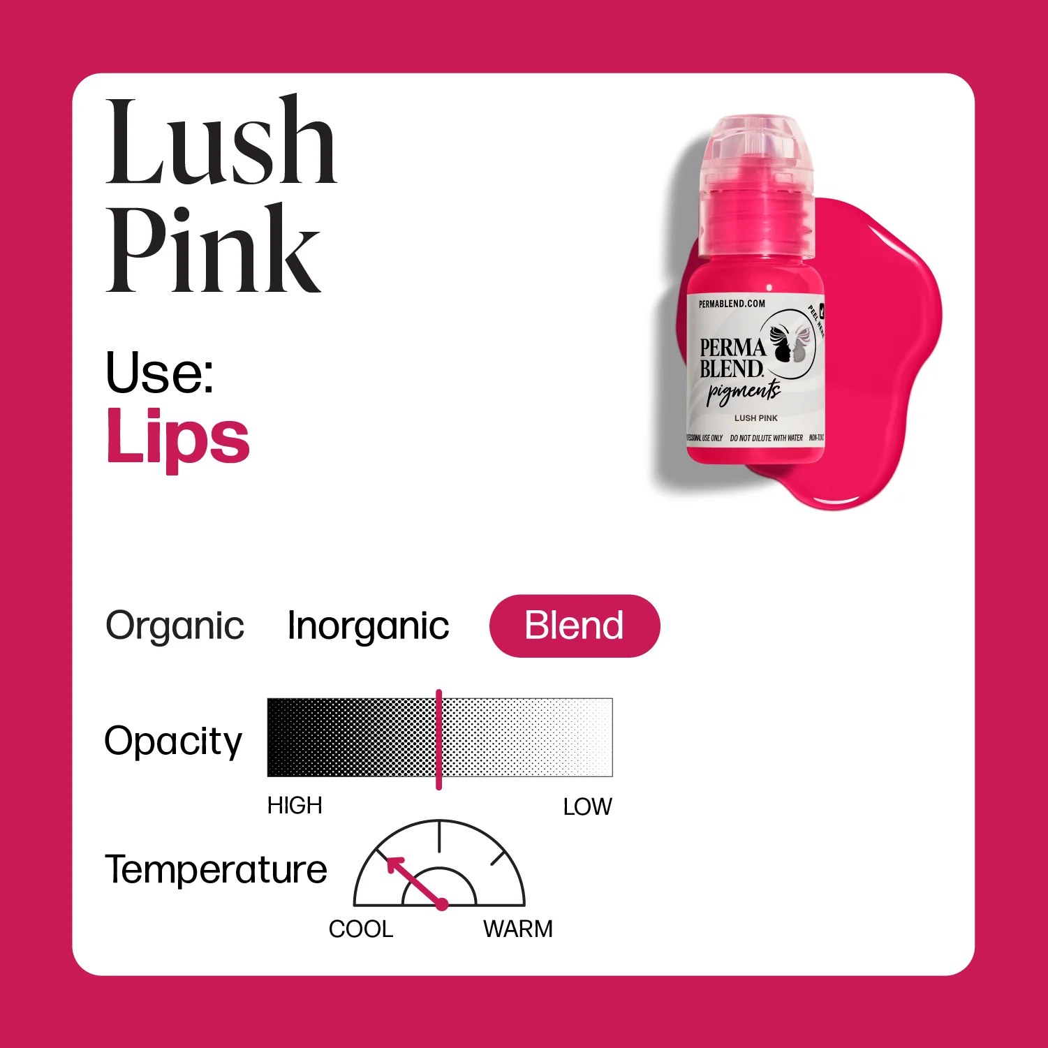Perma Blend Pigments - Lush Pink 1/2 oz - Image 2