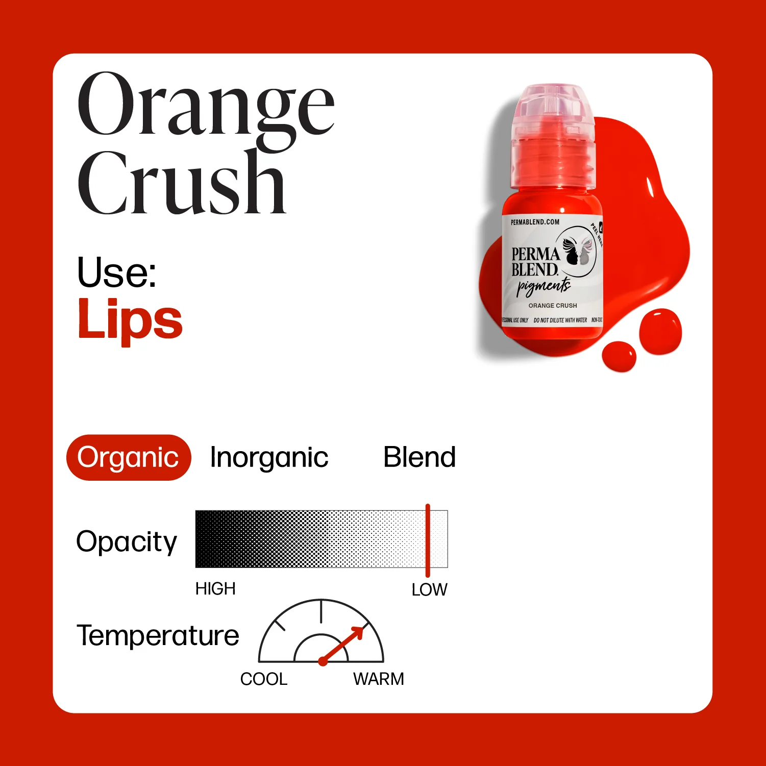 Perma Blend Pigments - Orange Crush 1/2 oz - Image 2