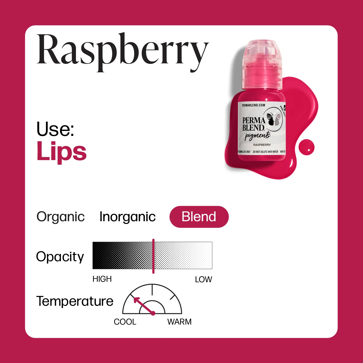 Perma Blend Pigments - Raspberry 1/2 oz - Image 2