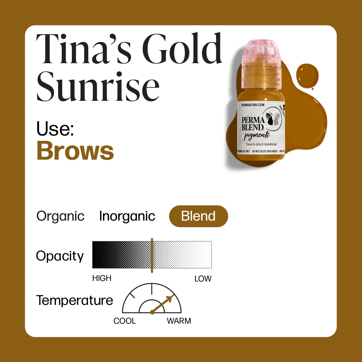 Perma Blend Pigments - Tina's Golden Sunrise 1/2 oz - Image 2