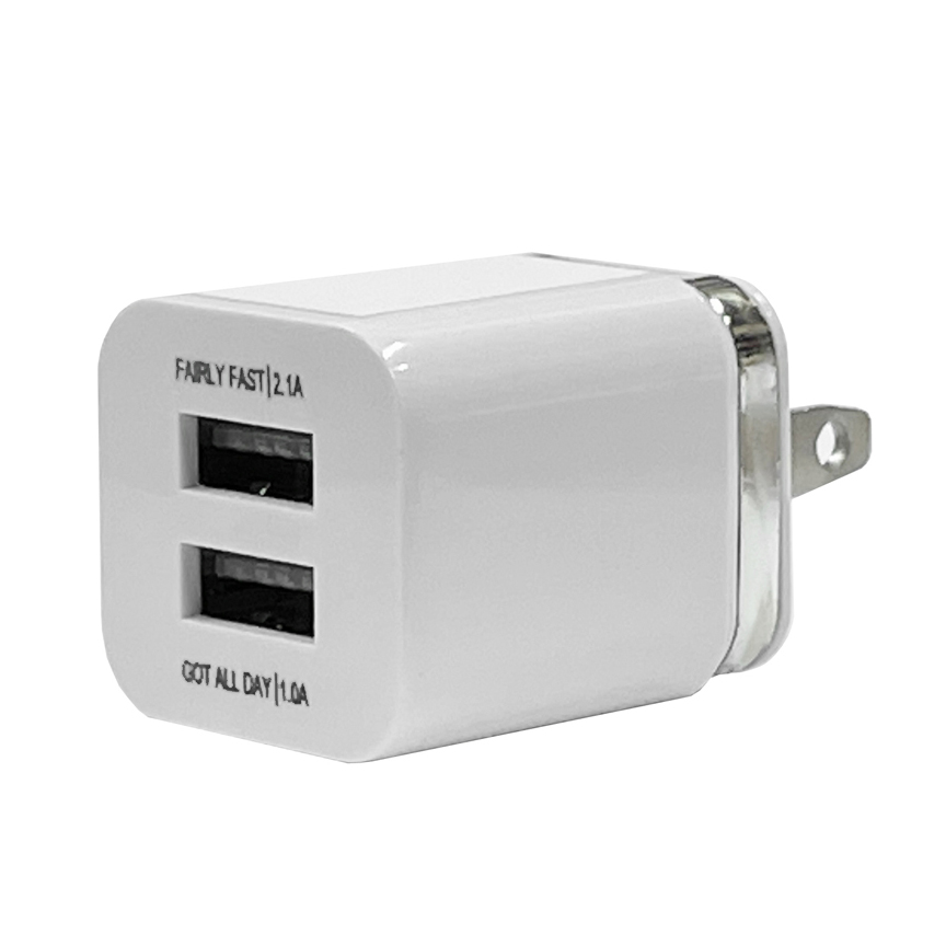 Dual Port USB Charger 2.1A|1.0A