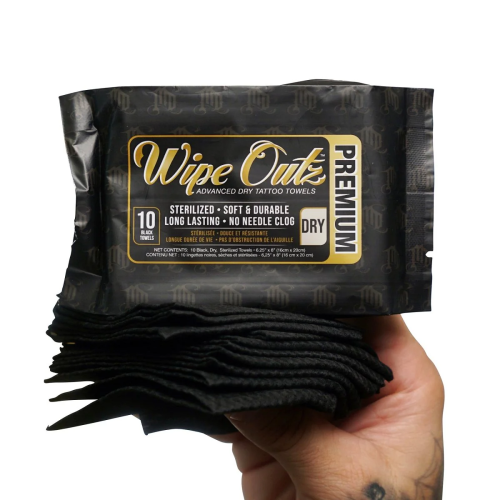 Wipe Outz Premium Dry Tattoo Towels Black 7