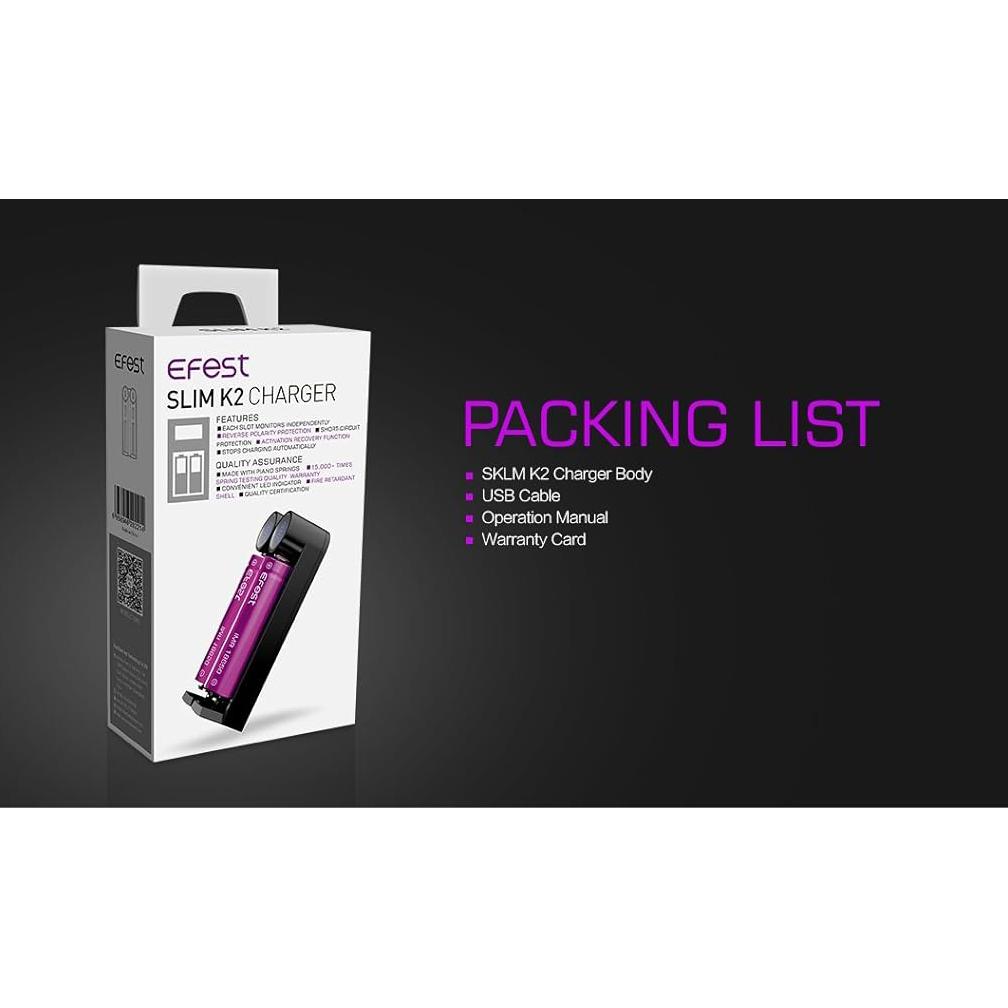 Efest SLIM K2 USB Charger - Image 8