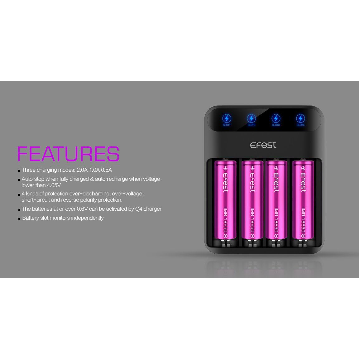 Efest LUSH Q4 Charger - Image 5