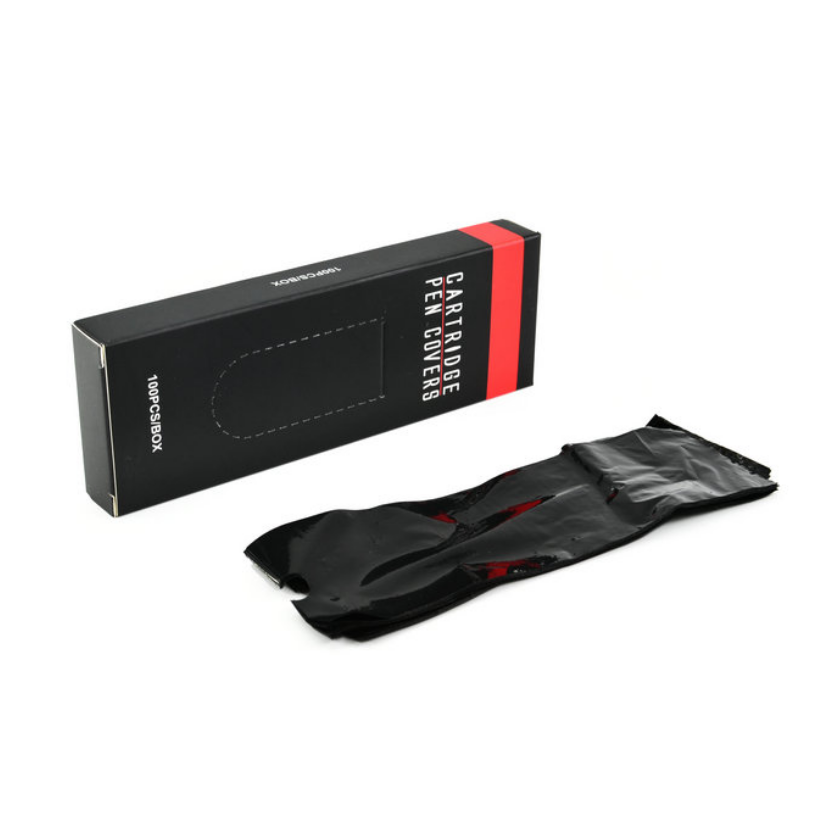 Biodegradable Wide Tattoo Pen Bags (100) - Blue or Black - Image 6