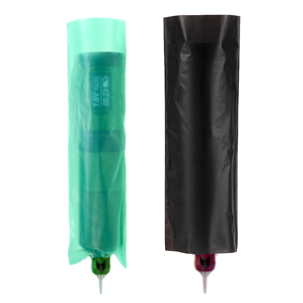 Biodegradable Wide Tattoo Pen Bags (100) - Blue or Black