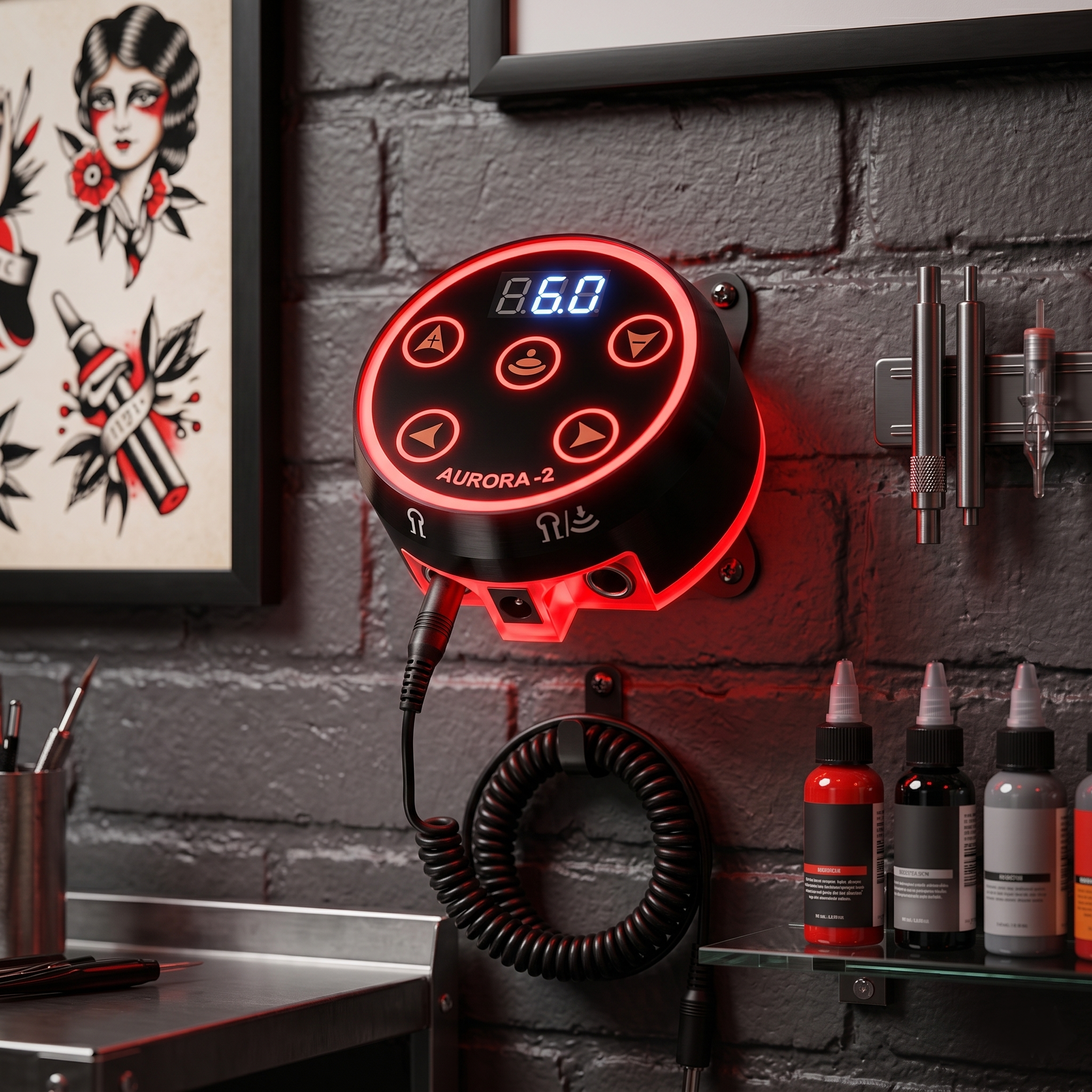 Aurora 2 Digital Tattoo Power Supply - Image 5