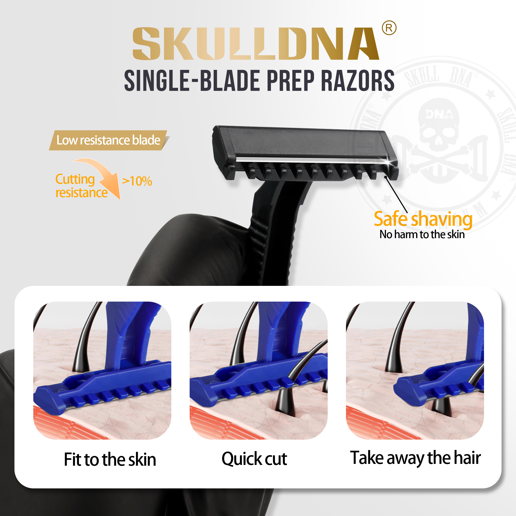 Skull DNA Single-Blade Prep Razors - Image 4