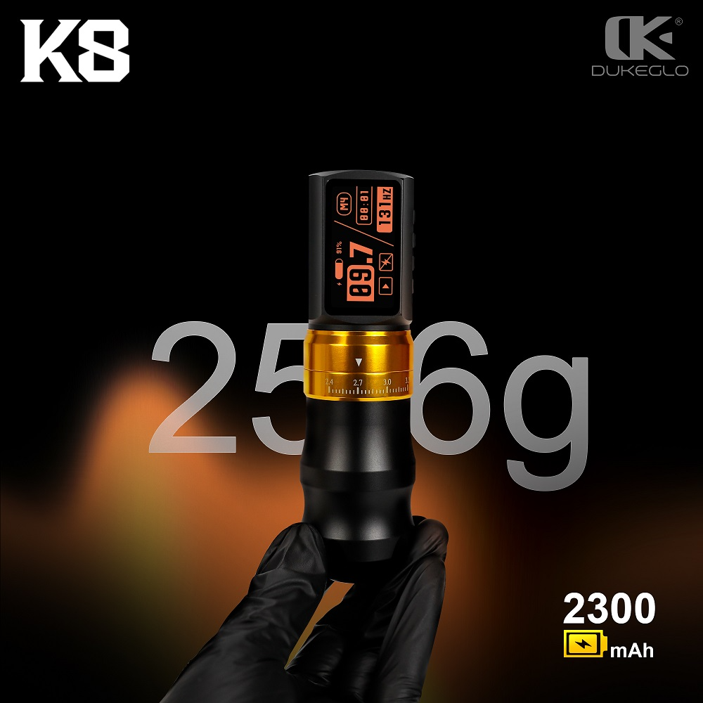 AVA DUKEGLO K8 Adjustable Stroke Tattoo Pen | 2300mAh - Image 5